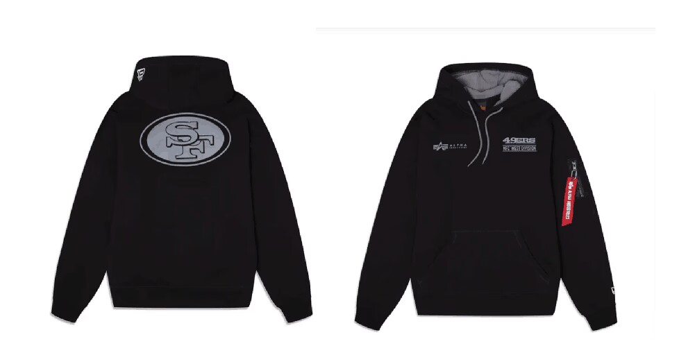 Men San Francisco 49ers 2024 Nike NFL black hoodie->nfl t-shirts->Sports Accessory